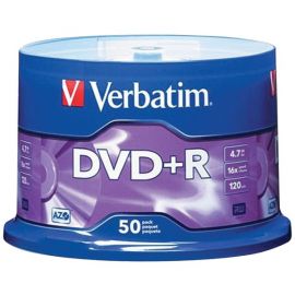 4.7GB DVD+Rs (50-ct Spindle)