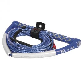 AIRHEAD Bling Spectra Wakeboard Rope - 75' 5-Section - Blue