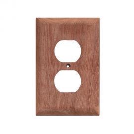 Whitecap Teak Outlet Cover/Receptacle Plate - 2 Pack