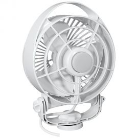 Caframo Maestro 12V 3-Speed 6" Marine Fan w/LED Light - White