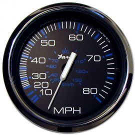 Faria Chesapeake Black SS 4" Speedometer - 80MPH (Mechanical)