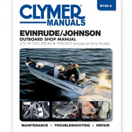Clymer Evinrude/Johnson 2-70 HP Two-Stroke Outboards (Includes Jet Drive Models) - 1995-2007