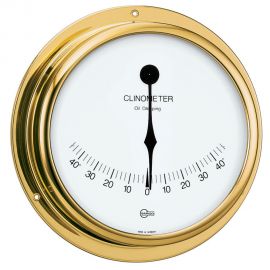 BARIGO Viking Series Ship's Clinometer - Brass Housing - 5" Dial