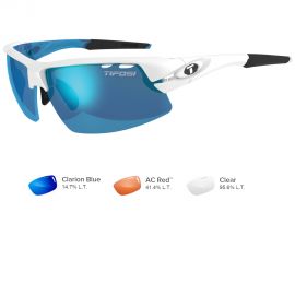 Tifosi Crit Interchangeable Skycloud Sunglasses - Clarion Blue/AC Red™/Clear