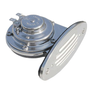Schmitt Marine Mini Stainless Steel Single Drop-In Horn w/Stainless Steel Grill - 12V High Pitch
